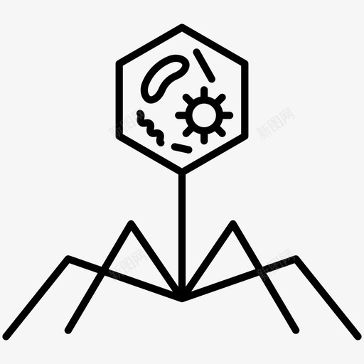 疾病病毒细菌和病毒图标svg_新图网 https://ixintu.com 疾病 病毒 细菌和病毒