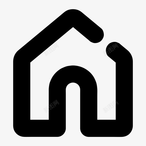 主页房屋主页面图标svg_新图网 https://ixintu.com 不动产 主页 主页面 属性 房屋 用户界面图标