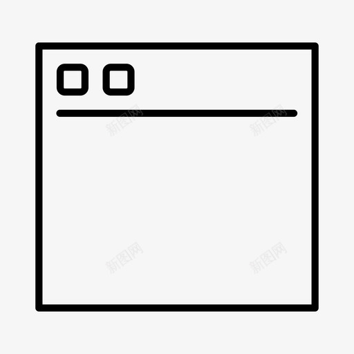 浏览器联机页面图标svg_新图网 https://ixintu.com web 浏览器 界面 窗口 联机 页面