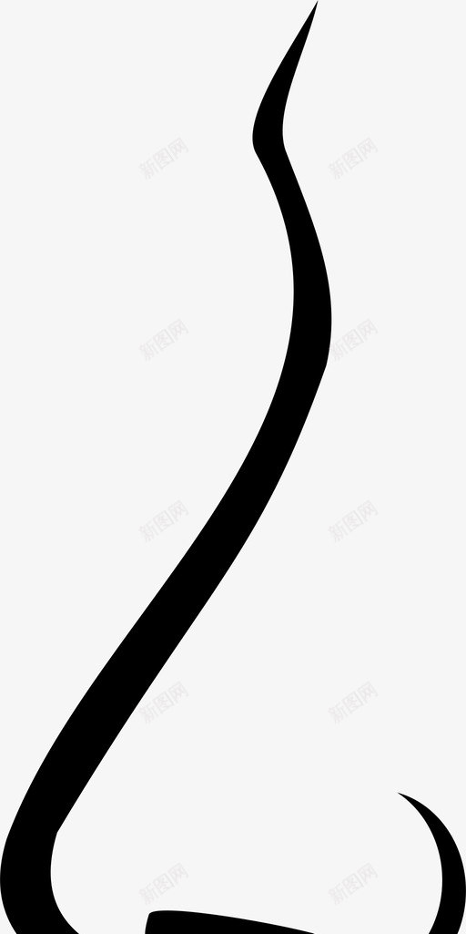 鼻子感觉嗅觉图标svg_新图网 https://ixintu.com 嗅 嗅觉 感觉 鼻子