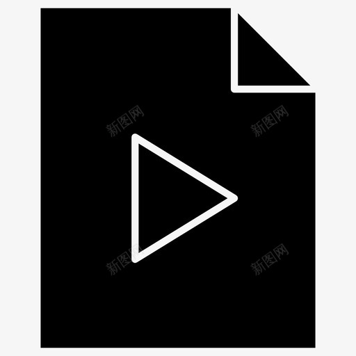 多媒体文件媒体文件音乐文件图标svg_新图网 https://ixintu.com 多媒体文件 媒体文件 播放 文件类型固态 音乐文件