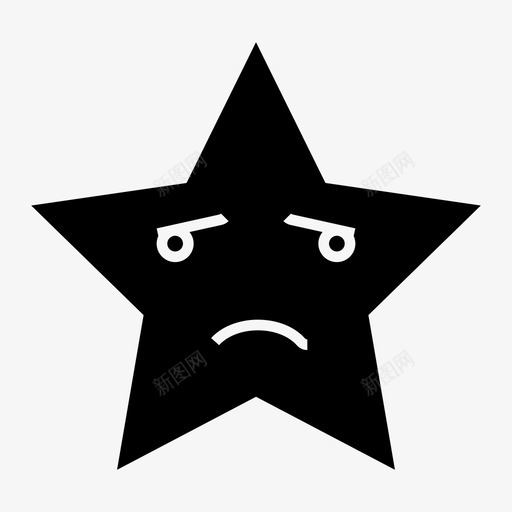 感觉表达表情图标svg_新图网 https://ixintu.com 感觉 星星 脸 表情 表情符号 表达