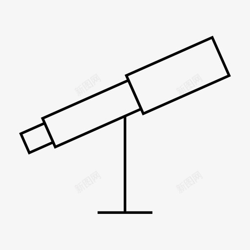 望远镜天空太空图标svg_新图网 https://ixintu.com 变焦 天空 太空 望远镜