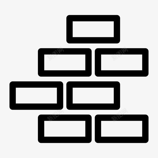 砖块建筑石头图标svg_新图网 https://ixintu.com 墙 建筑 石头 砖块