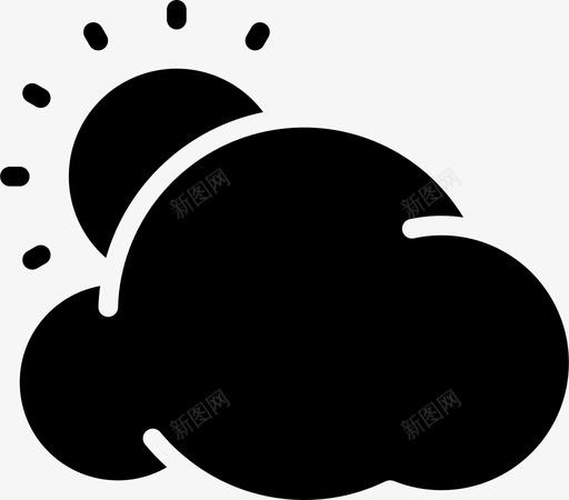 晴天多云天气天气稳定2图标svg_新图网 https://ixintu.com 天气 天气稳定2 晴天多云