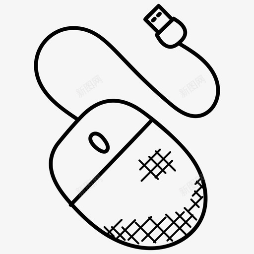 电脑鼠标电脑硬件输入设备图标svg_新图网 https://ixintu.com 无线鼠标 电脑硬件 电脑鼠标 购物涂鸦图标 输入设备