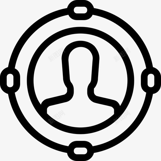 用户目标受众开发图标svg_新图网 https://ixintu.com 受众 开发 用户目标 网络