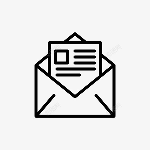 简历信封工作纸张图标svg_新图网 https://ixintu.com 个人资料 商业图标 工作 简历信封 纸张