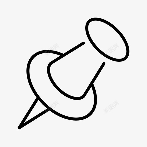 别针附件钉板图标svg_新图网 https://ixintu.com 别针 帖子 教育 钉板 附件