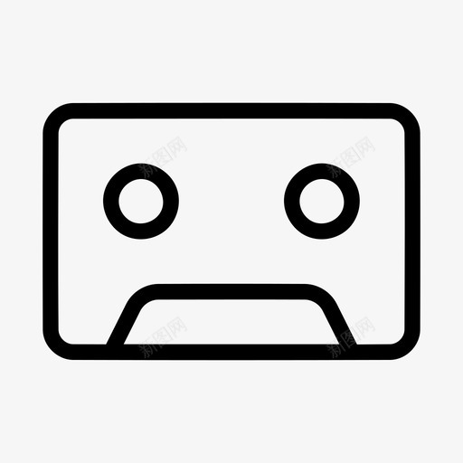 卡塞特音频录音图标svg_新图网 https://ixintu.com 卡塞特 声音 录音 随机用户界面线 音频