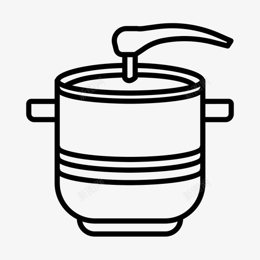 压力锅设备食品图标svg_新图网 https://ixintu.com 压力锅 厨房 厨房设备 设备 食品