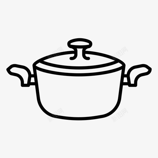 炖锅炊具设备图标svg_新图网 https://ixintu.com 厨房 厨房设备 炊具 炖锅 设备 食物