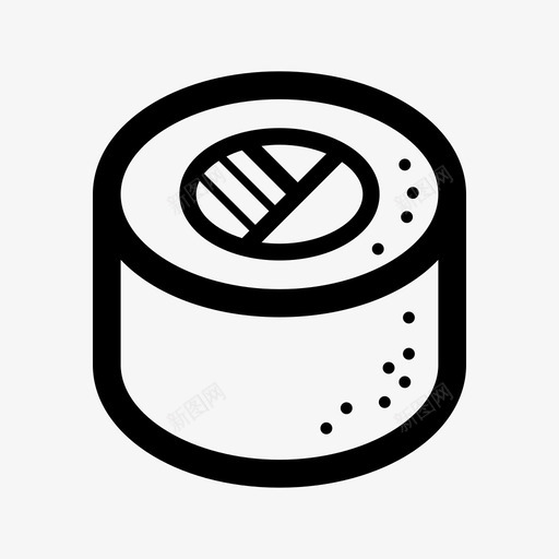 寿司日式maki图标svg_新图网 https://ixintu.com maki 卷 寿司 寿司卷 日式