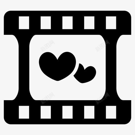 婚礼介绍情侣电影图标svg_新图网 https://ixintu.com 婚礼介绍 婚礼无休止的爱和幸福固体图标集 情侣 浪漫 电影 视频