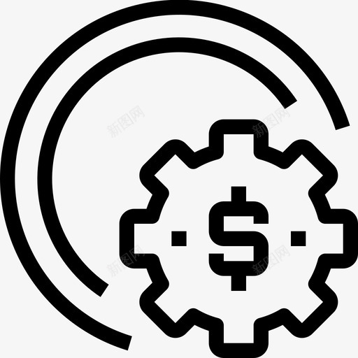 赚钱银行业务设备图标svg_新图网 https://ixintu.com 设备 赚钱 银行业务 银行和钱