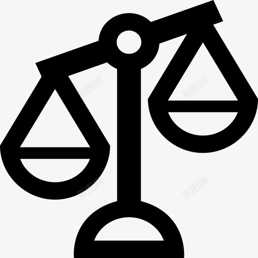 不平等平衡不公正图标svg_新图网 https://ixintu.com 不公正 不平等 平衡 粗轮廓 规模