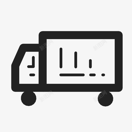 送货车运输网店图标svg_新图网 https://ixintu.com 网店 运输 送货车