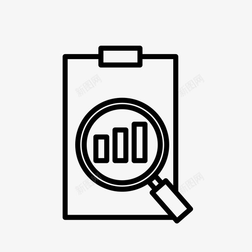 商业图表剪贴板图标svg_新图网 https://ixintu.com 剪贴板 商业 图表 经济 金融