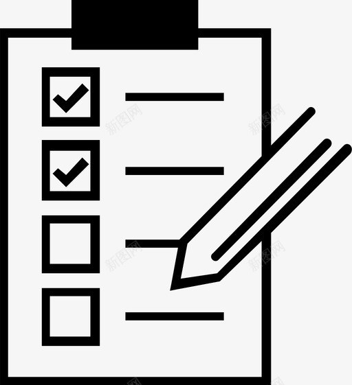 检查表接受同意图标svg_新图网 https://ixintu.com 同意 接受 检查表