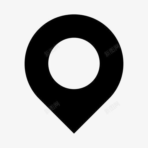 地点位置地图针图标svg_新图网 https://ixintu.com 位置 地图针 地点 点