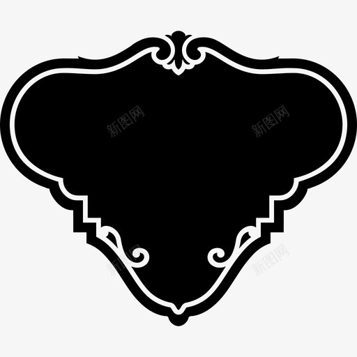 框架艺术复古图标svg_新图网 https://ixintu.com 复古 徽章和框架填充 框架 艺术