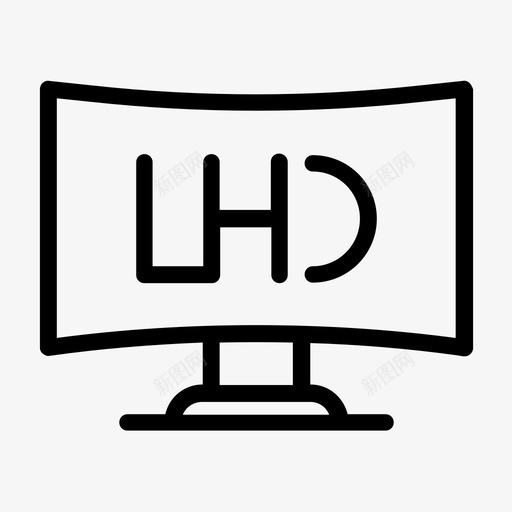 电视超电影娱乐图标svg_新图网 https://ixintu.com 娱乐 曲面电视 电影 电视超高清