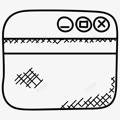 网页互联网浏览在线搜索图标svg_新图网 https://ixintu.com 互联网浏览 在线工作 在线搜索 安全涂鸦图标 网站 网页