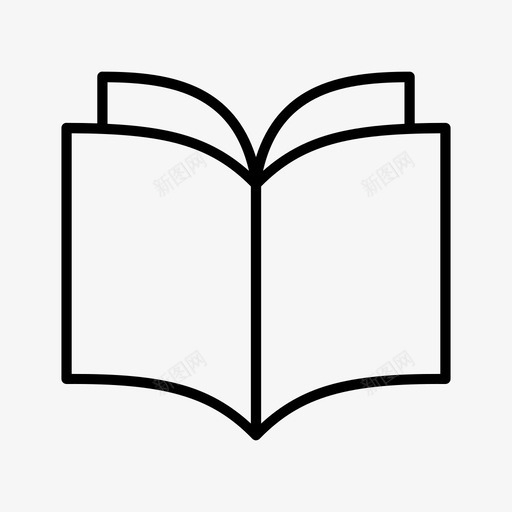 书学页图标svg_新图网 https://ixintu.com 书 学 教 文 读 页