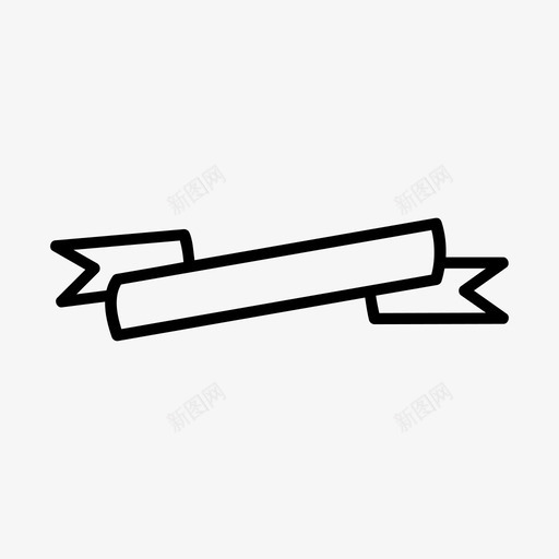 彩带横幅派对图标svg_新图网 https://ixintu.com 彩带 彩带标牌 横幅 派对 胶带