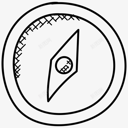 指南针探险全球定位系统图标svg_新图网 https://ixintu.com 全球定位系统 定向工具 导航工具 工业涂鸦图标 指南针 探险