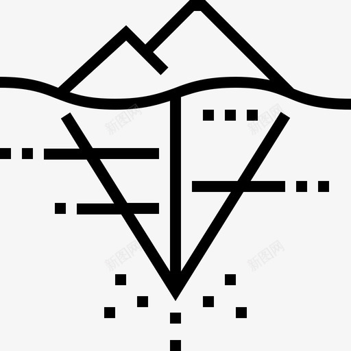 深网黑暗互联网图标svg_新图网 https://ixintu.com 互联网 深网 网络未来线的黑暗面 黑暗