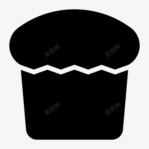 纸杯蛋糕面包房烘焙图标svg_新图网 https://ixintu.com 烘焙 纸杯蛋糕 面包房 食品 食品和饮料