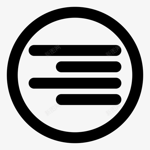 文本右对齐对齐段落图标svg_新图网 https://ixintu.com ui元素 对齐 文本右对齐 段落