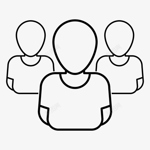 社交头像群组个人图标svg_新图网 https://ixintu.com 个人 个人资料 头像档案 社交头像 群组