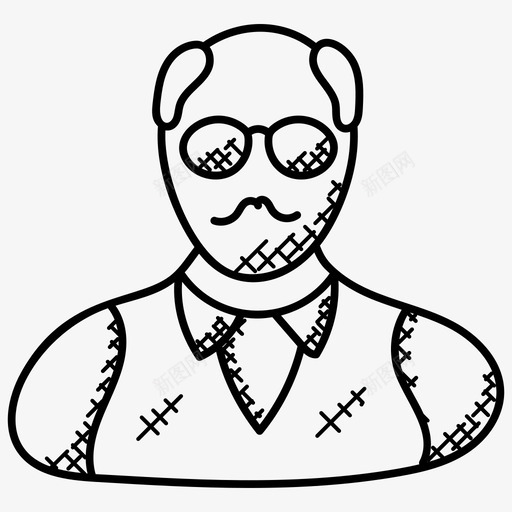经理会计管理员图标svg_新图网 https://ixintu.com 会计 商人 管理员 经理 职业涂鸦图标 职员