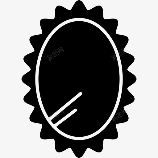 镜子美容时尚图标svg_新图网 https://ixintu.com 时尚 美容 美容工具扎实 镜子