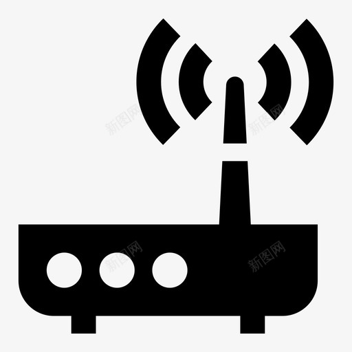 wifi路由器互联网网络图标svg_新图网 https://ixintu.com wifi路由器 互联网 无线 智能家居固态 网络