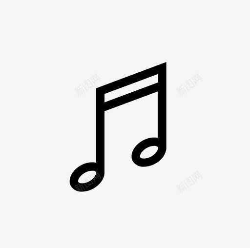音乐音符戏剧图标svg_新图网 https://ixintu.com 戏剧 歌曲 角色和组织 音乐 音符