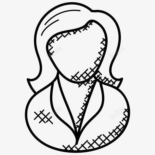 女商人会计管理员图标svg_新图网 https://ixintu.com 会计 女商人 管理员 经理 职业涂鸦图标 职员
