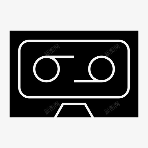 盒式磁带经典音乐图标svg_新图网 https://ixintu.com 盒式磁带 经典 音乐