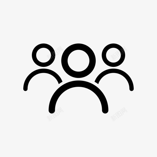 社交化身社区小组图标svg_新图网 https://ixintu.com 团队 小组 社交化身 社区