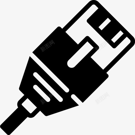以太网电缆连接互联网图标svg_新图网 https://ixintu.com Pretycons连接vol1solid 互联网 以太网电缆 网络 连接