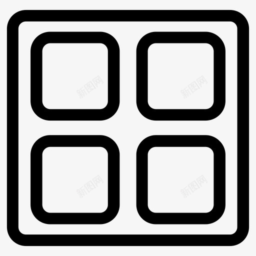 窗户盒子房间图标svg_新图网 https://ixintu.com 房间 盒子 窗户