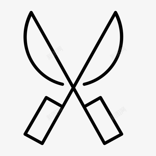 剪刀切片裁缝图标svg_新图网 https://ixintu.com 切片 剪刀 工具 教育 裁缝