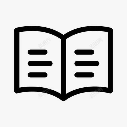 书纸学校设备图标svg_新图网 https://ixintu.com 书 学校设备 纸