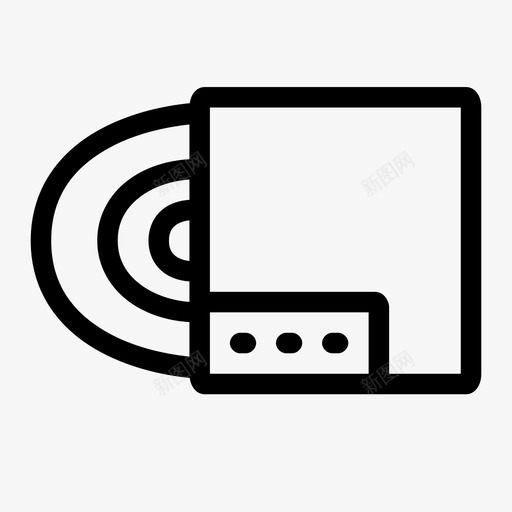 cd封面专辑音乐图标svg_新图网 https://ixintu.com cd封面 专辑 音乐