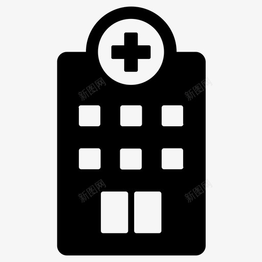 诊所医疗保健医院图标svg_新图网 https://ixintu.com 医疗 医疗保健 医院 建筑 诊所
