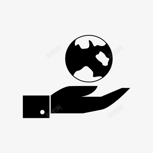 绿色生态手工图标svg_新图网 https://ixintu.com 循环利用 手工 树叶 生态 绿色 自然