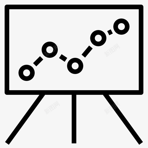 图表图板演示图标svg_新图网 https://ixintu.com 团队合作 图板 图表 演示 静态