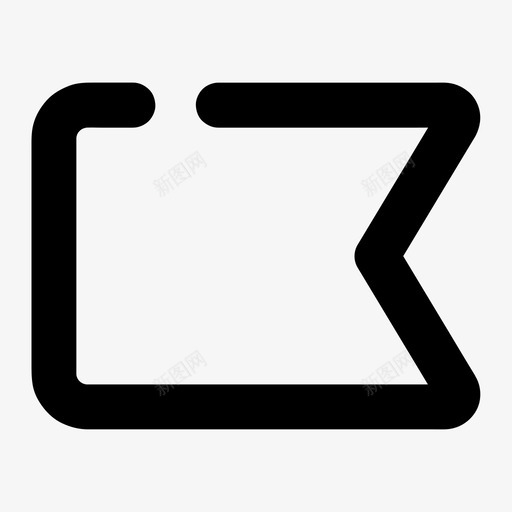 标签书签重要信息图标svg_新图网 https://ixintu.com 书签 功能区 标签 用户界面图标 重要信息